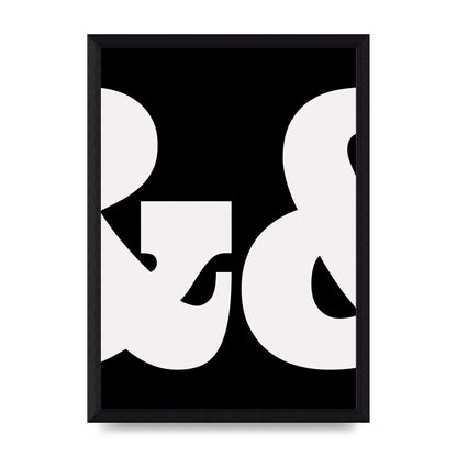 Ampus And White Black Art For The Home - A4 framed