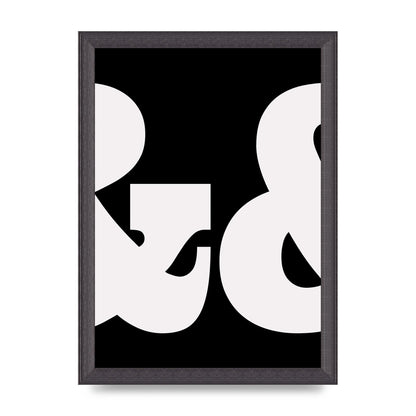 Ampus And White Black Art For The Home - A4 framed