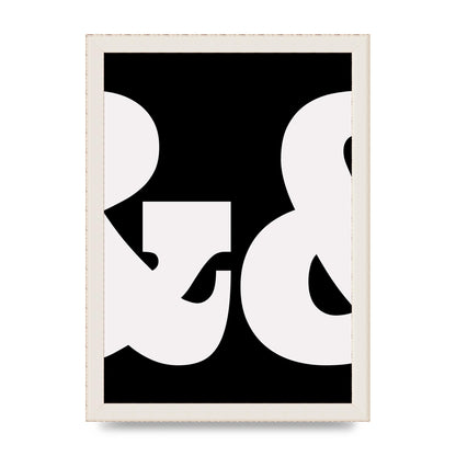 Ampus And White Black Art For The Home - A4 framed