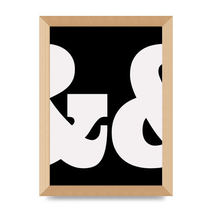 Ampus And White Black Art For The Home - A4 framed