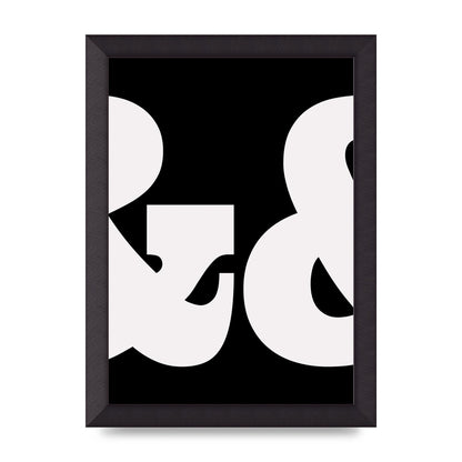Ampus And White Black Art For The Home - A4 framed