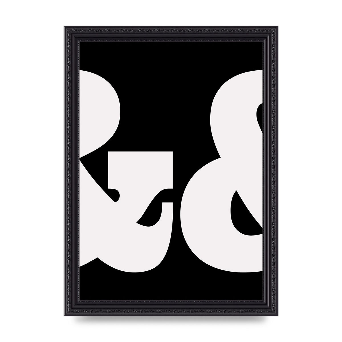 Ampus And White Black Art For The Home - A4 framed