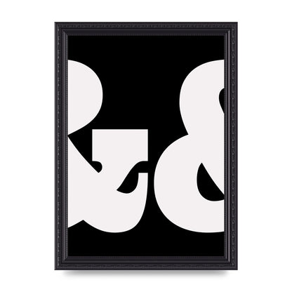 Ampus And White Black Art For The Home - A4 framed