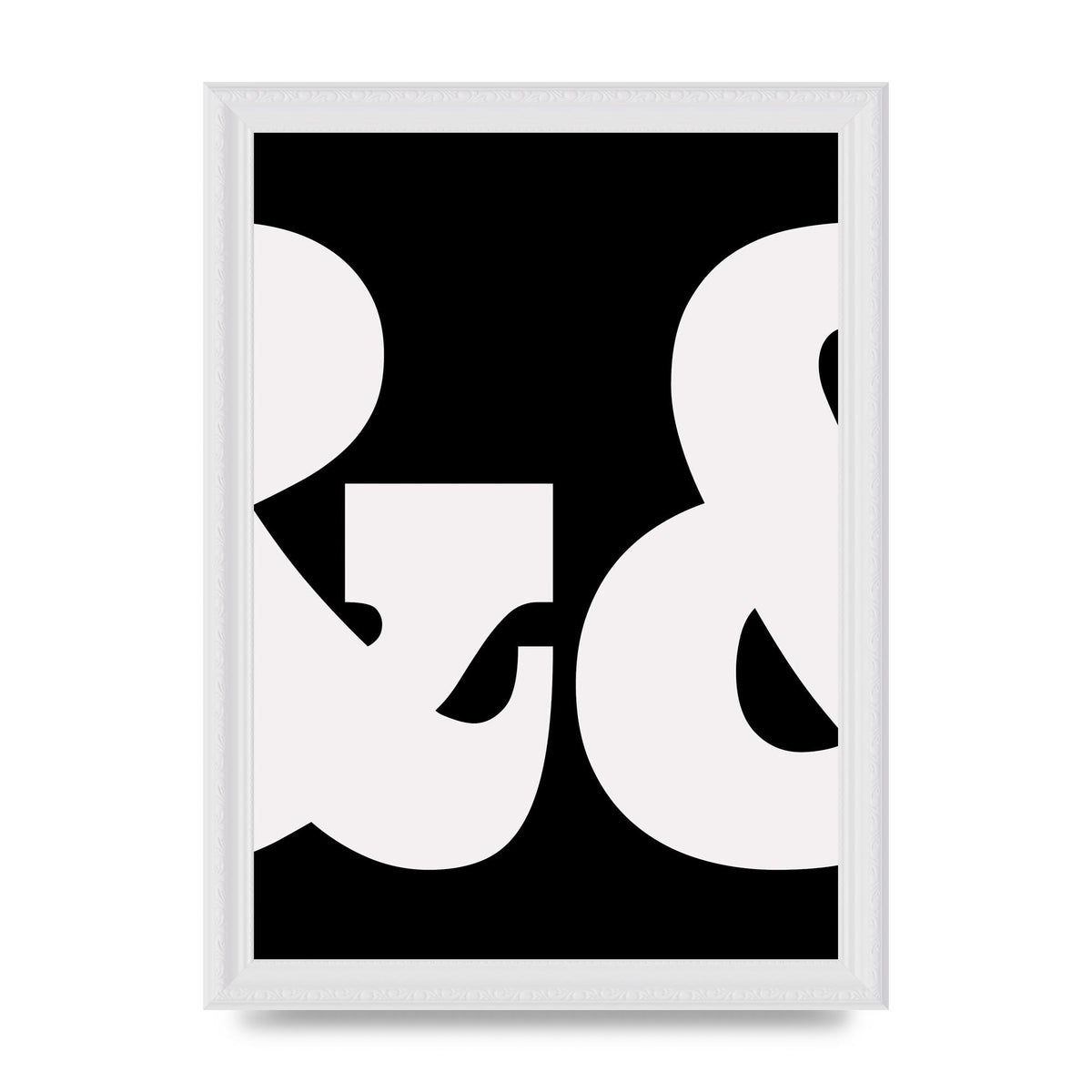 Ampus And White Black Art For The Home - A4 framed