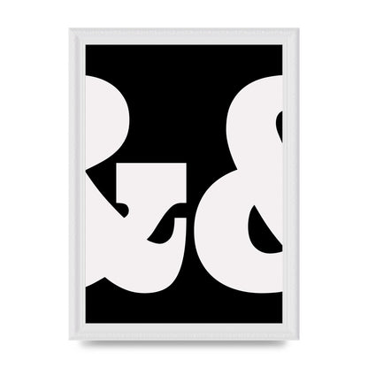 Ampus And White Black Art For The Home - A4 framed