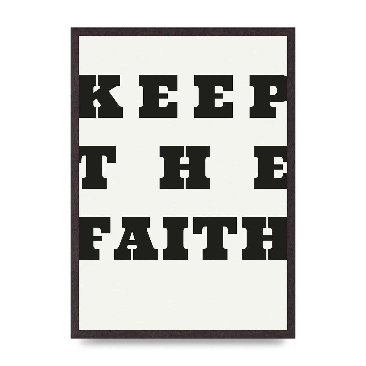 Keep The Faith" Wall Art - A2 framed