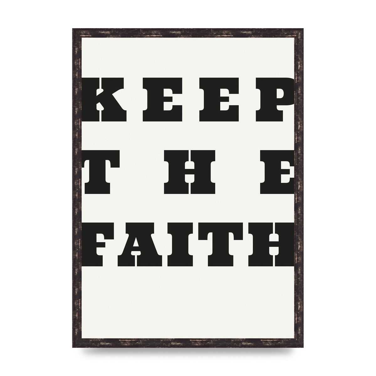 Keep The Faith" Wall Art - A2 framed