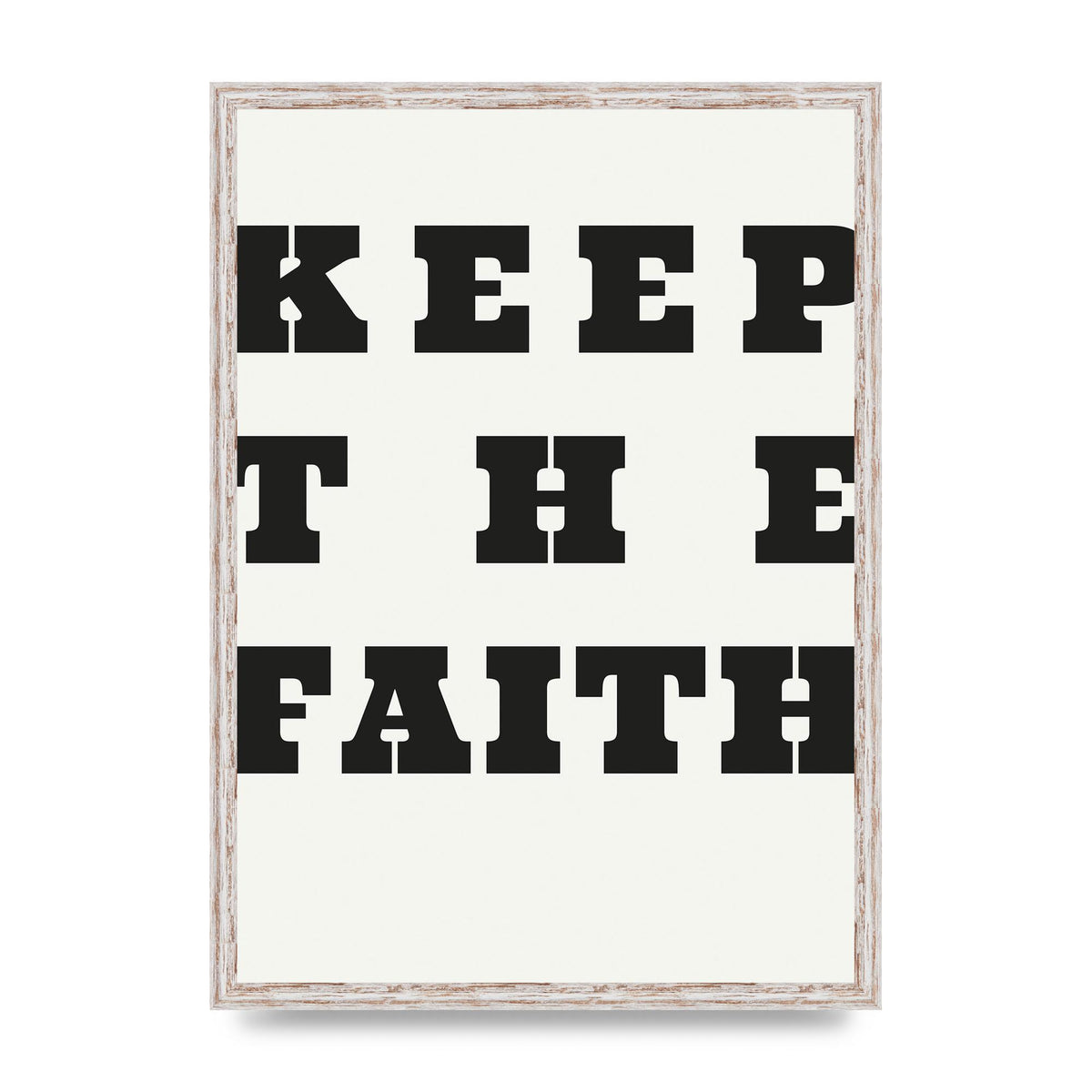 Keep The Faith" Wall Art - A2 framed