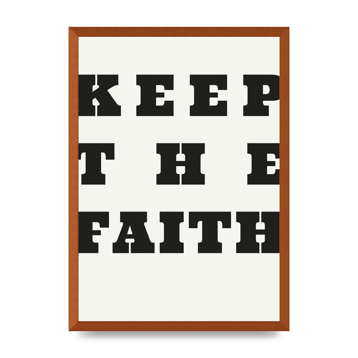 Keep The Faith" Wall Art - A2 framed