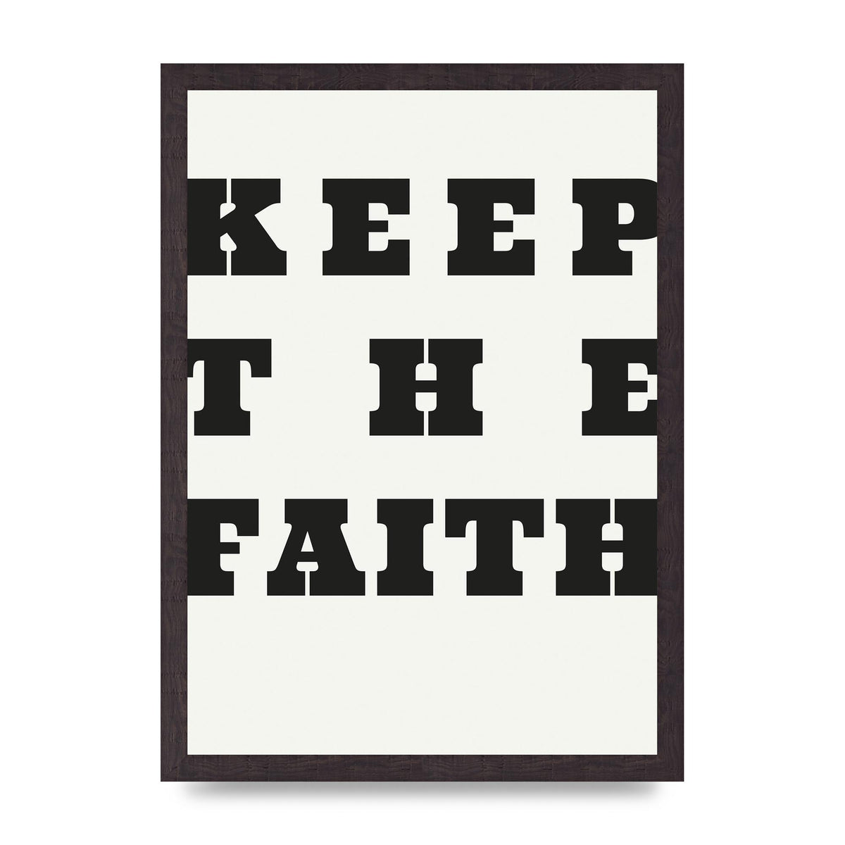 Keep The Faith" Wall Art - A3 framed