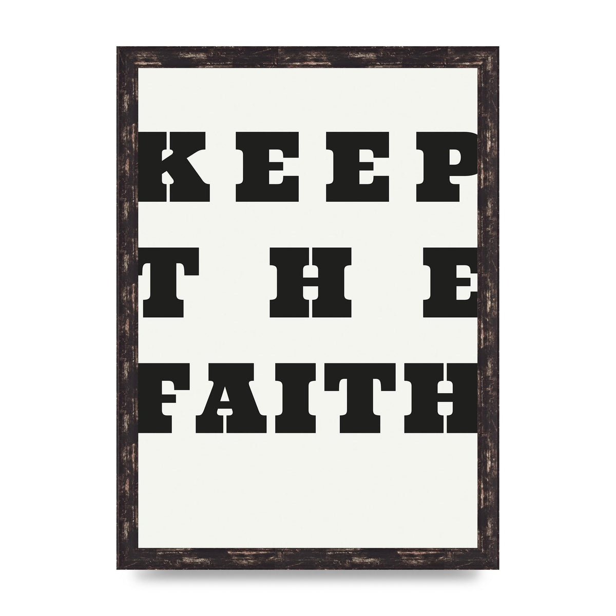 Keep The Faith" Wall Art - A3 framed