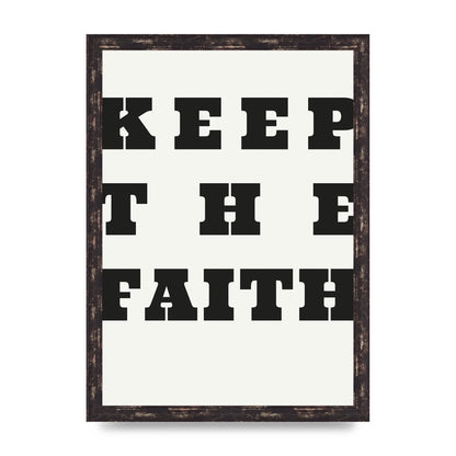 Keep The Faith" Wall Art - A3 framed