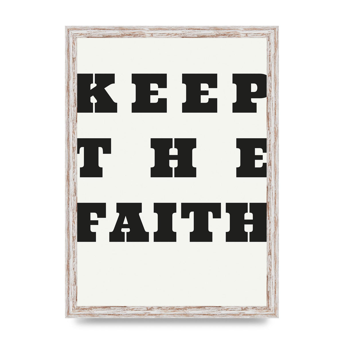 Keep The Faith" Wall Art - A3 framed