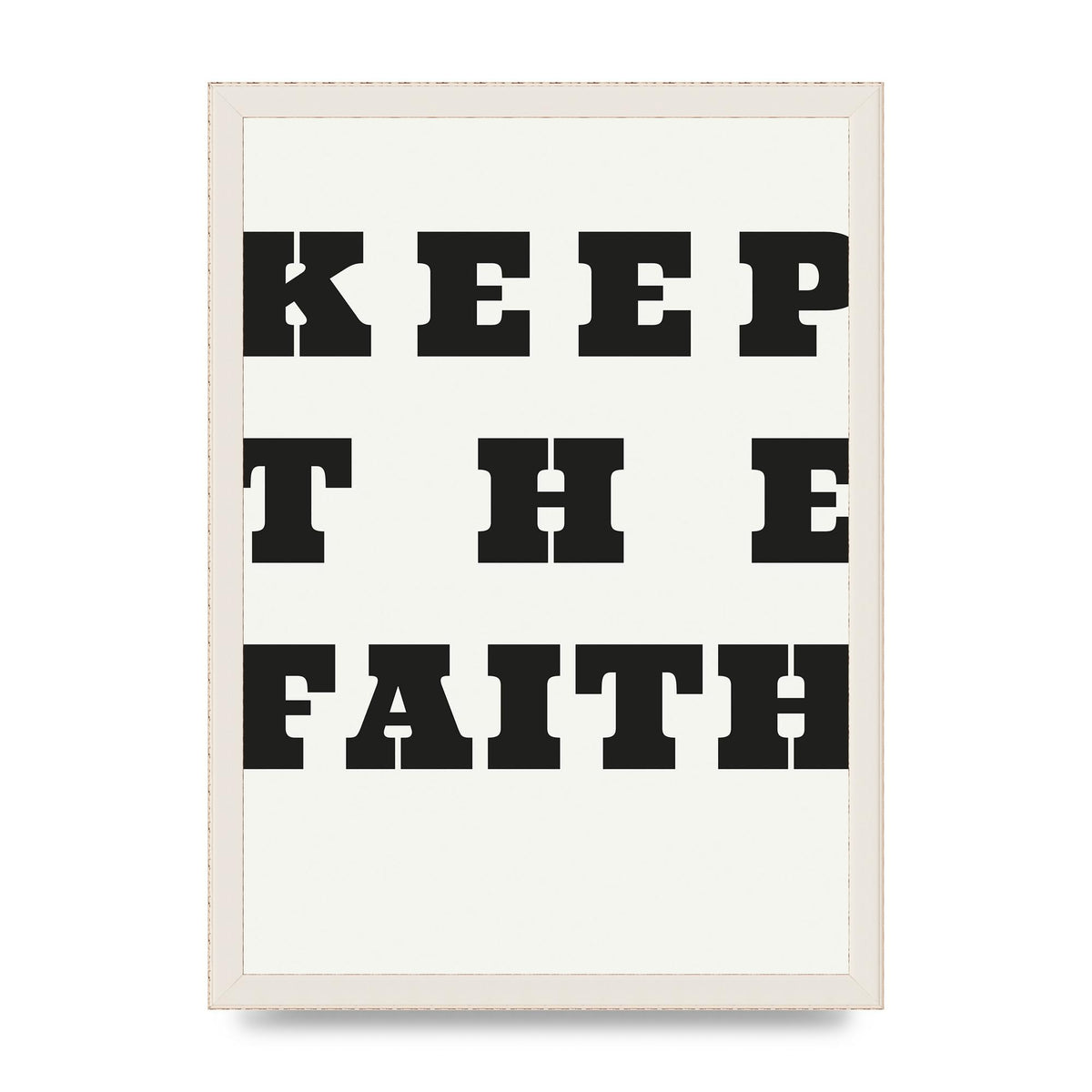 Keep The Faith" Wall Art - A3 framed