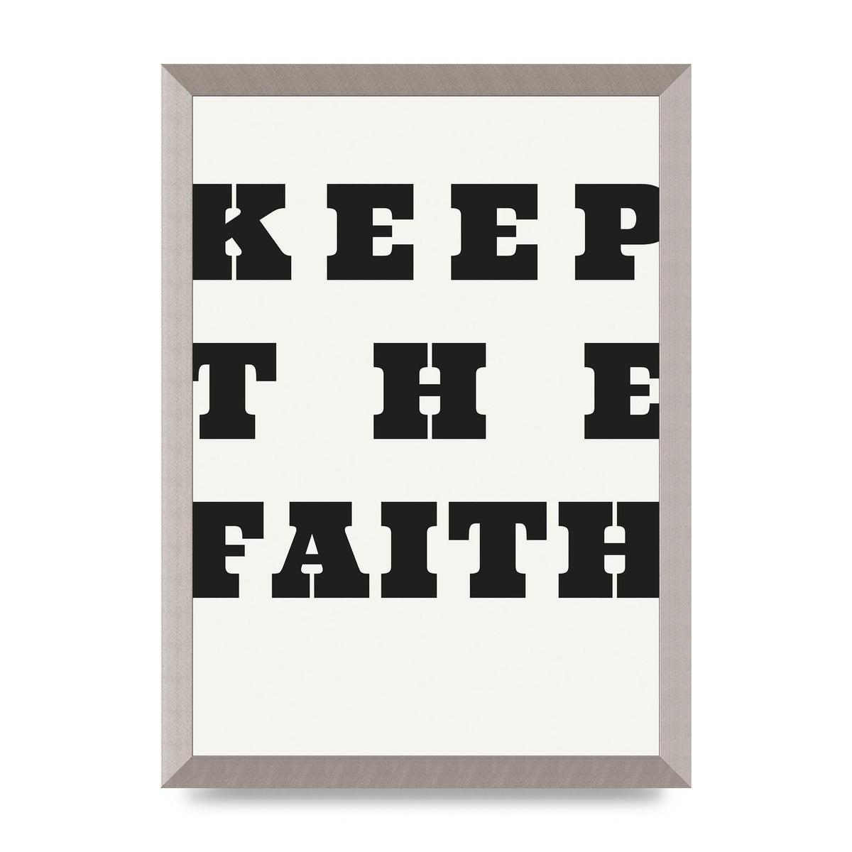 Keep The Faith" Wall Art - A3 framed