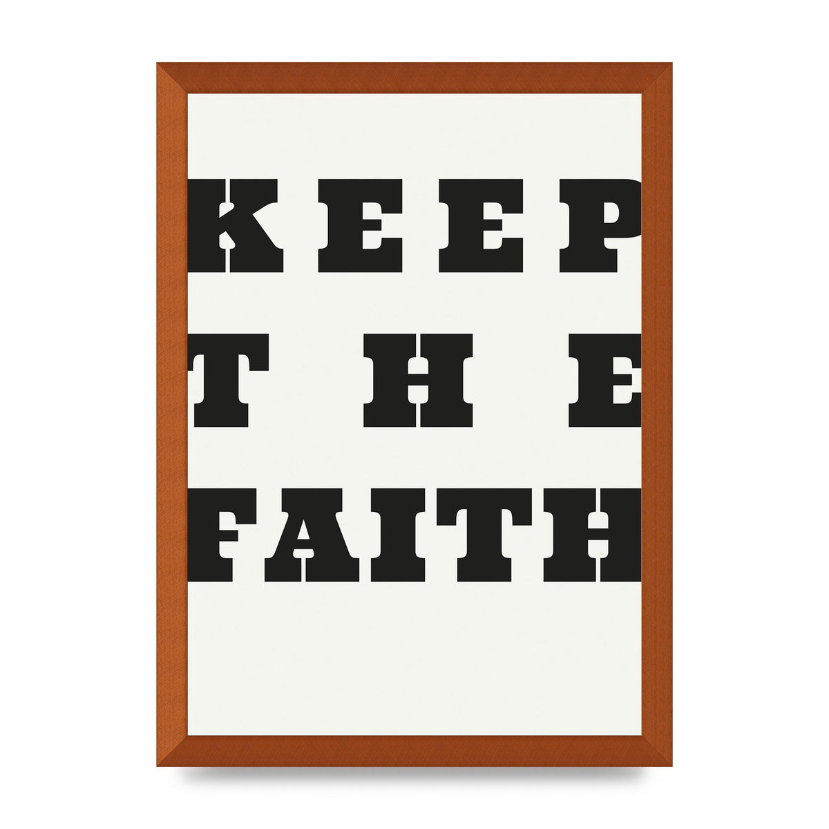 Keep The Faith" Wall Art - A3 framed