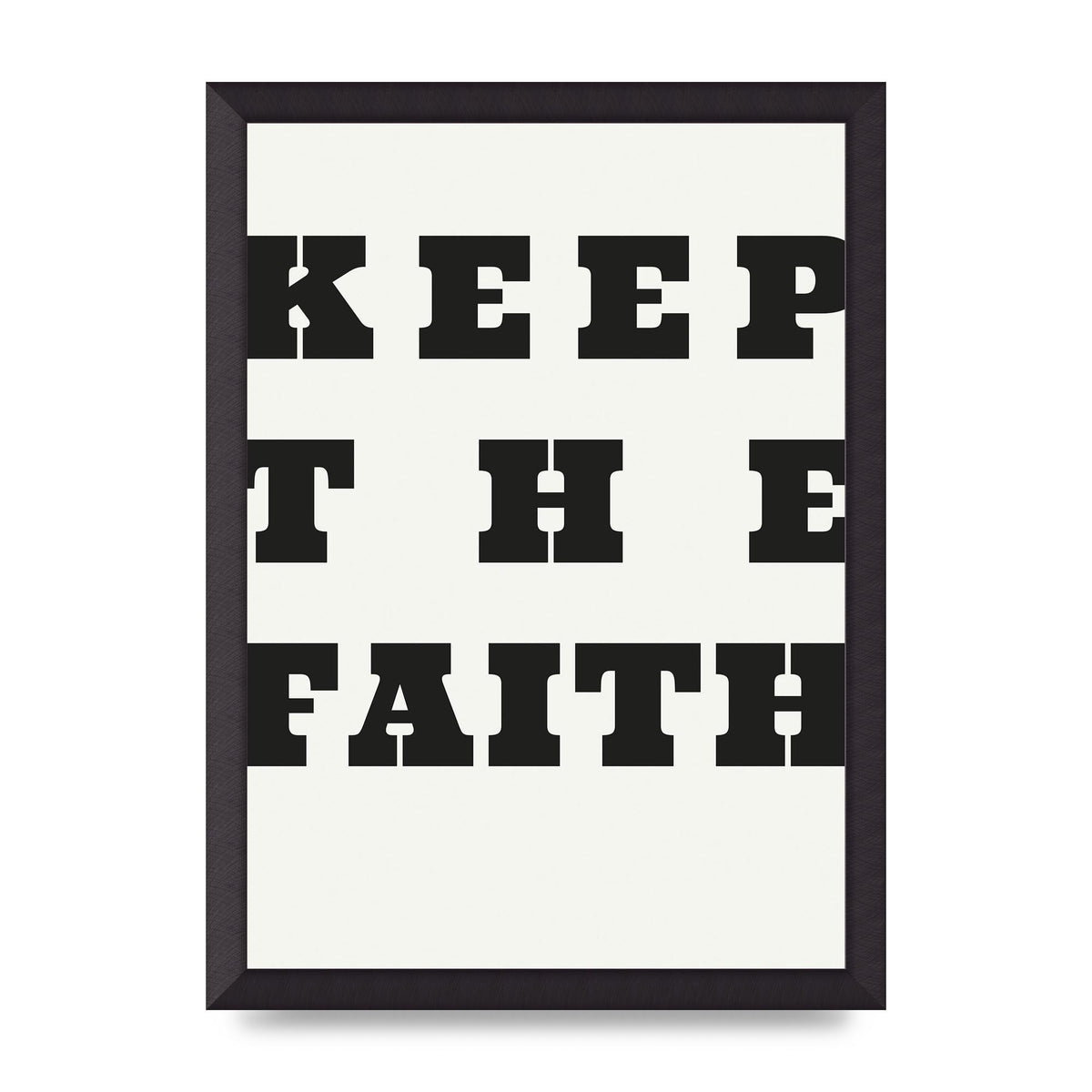 Keep The Faith" Wall Art - A3 framed