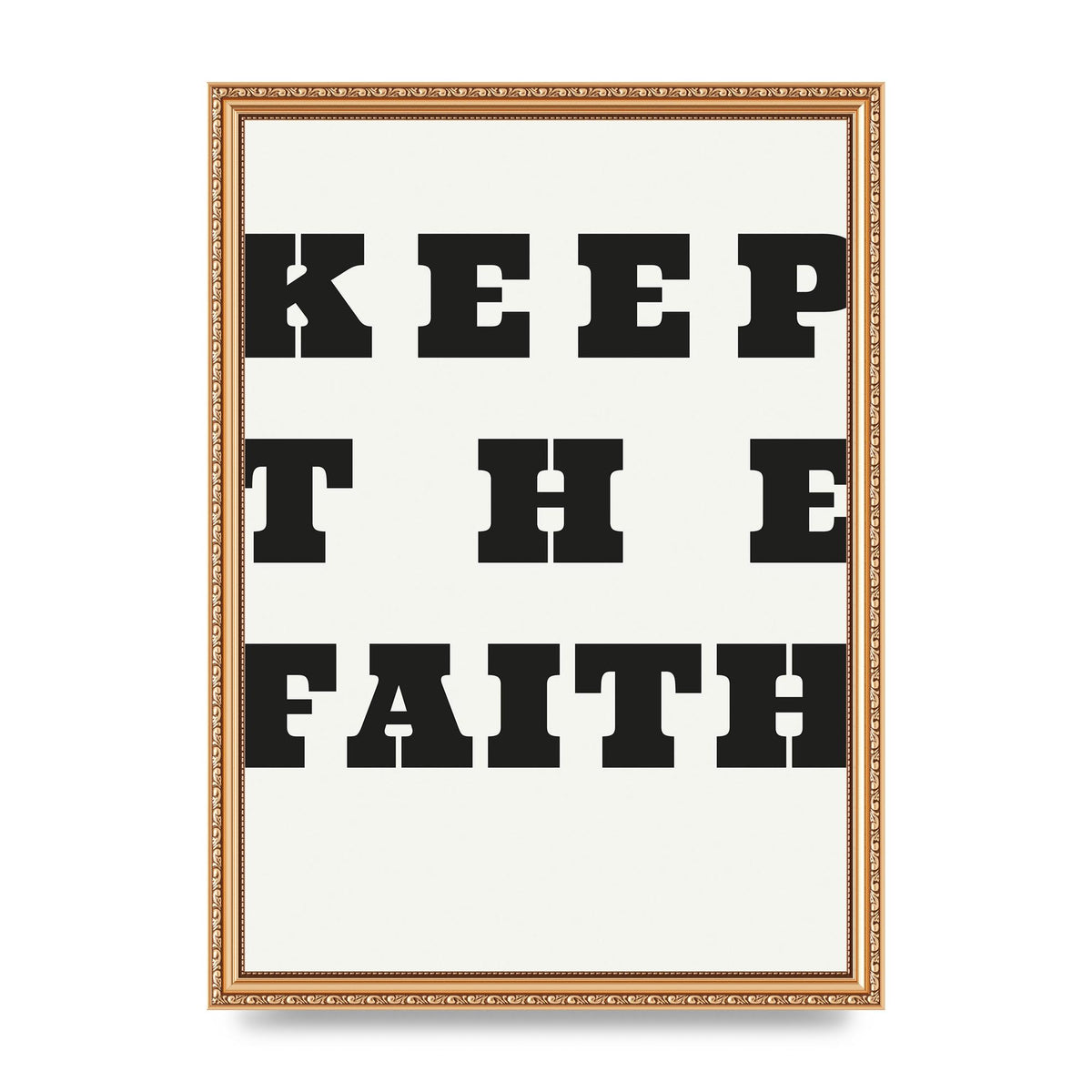 Keep The Faith" Wall Art - A3 framed