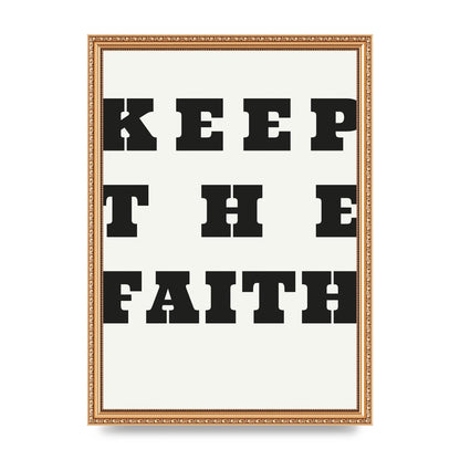 Keep The Faith" Wall Art - A3 framed