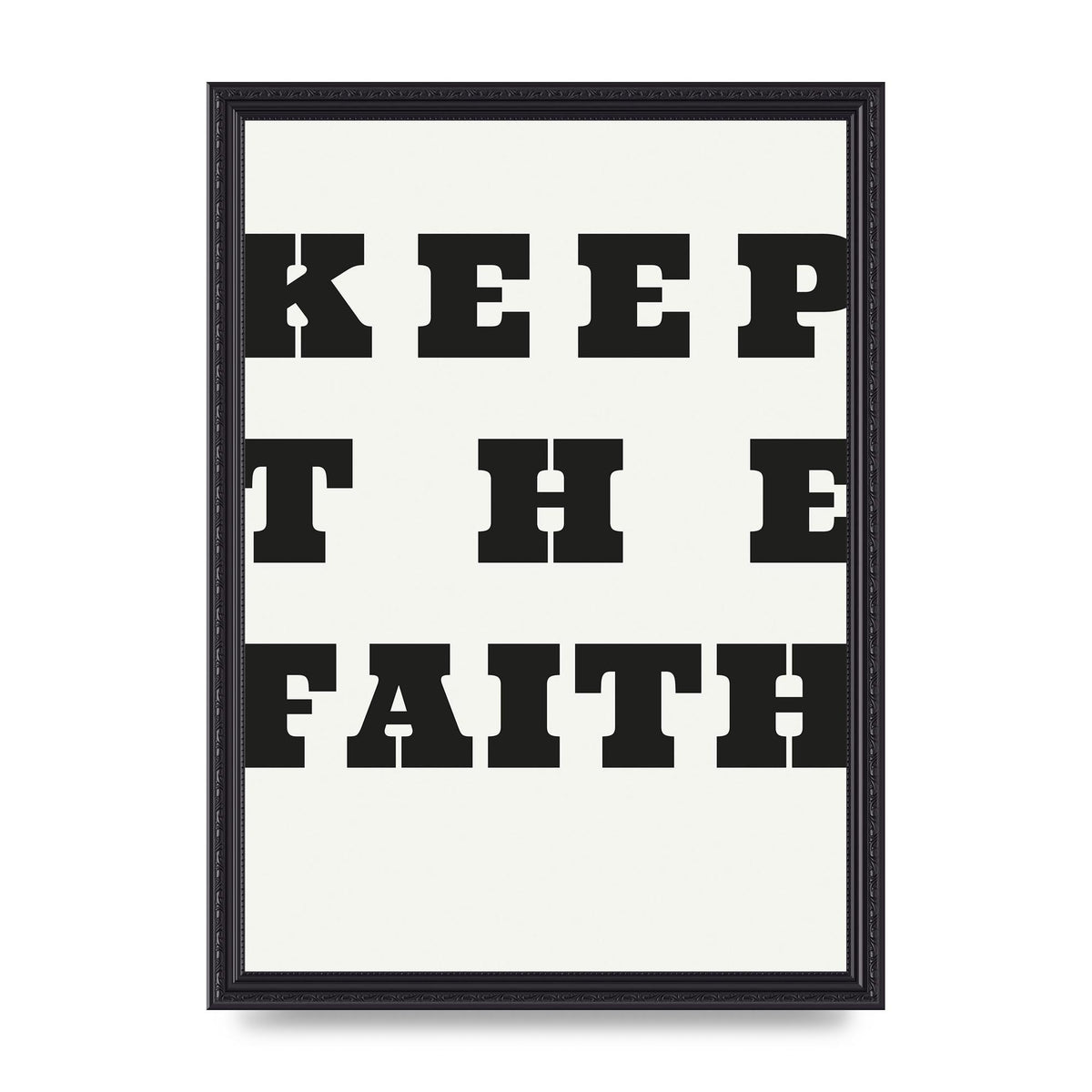 Keep The Faith" Wall Art - A3 framed