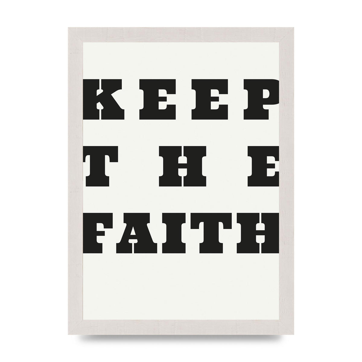Keep The Faith" Wall Art - A4 framed