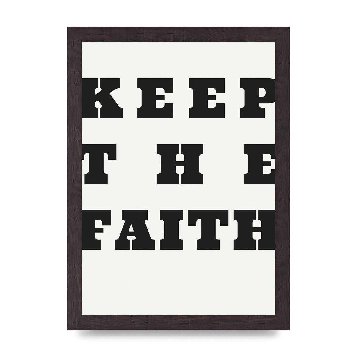 Keep The Faith" Wall Art - A4 framed