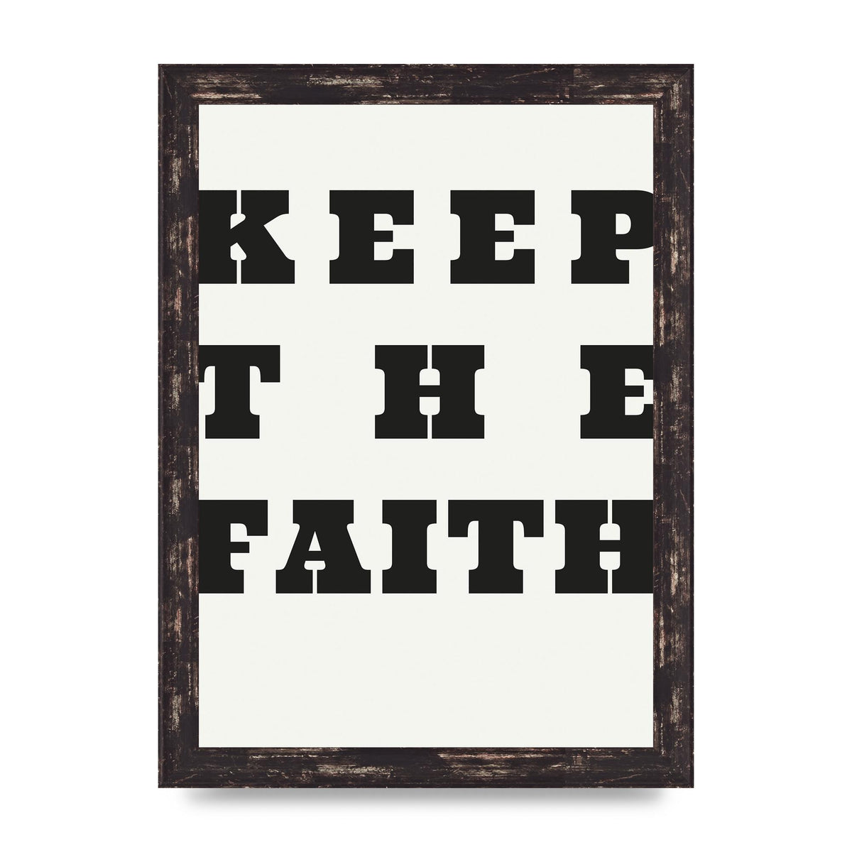 Keep The Faith" Wall Art - A4 framed
