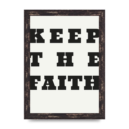 Keep The Faith" Wall Art - A4 framed