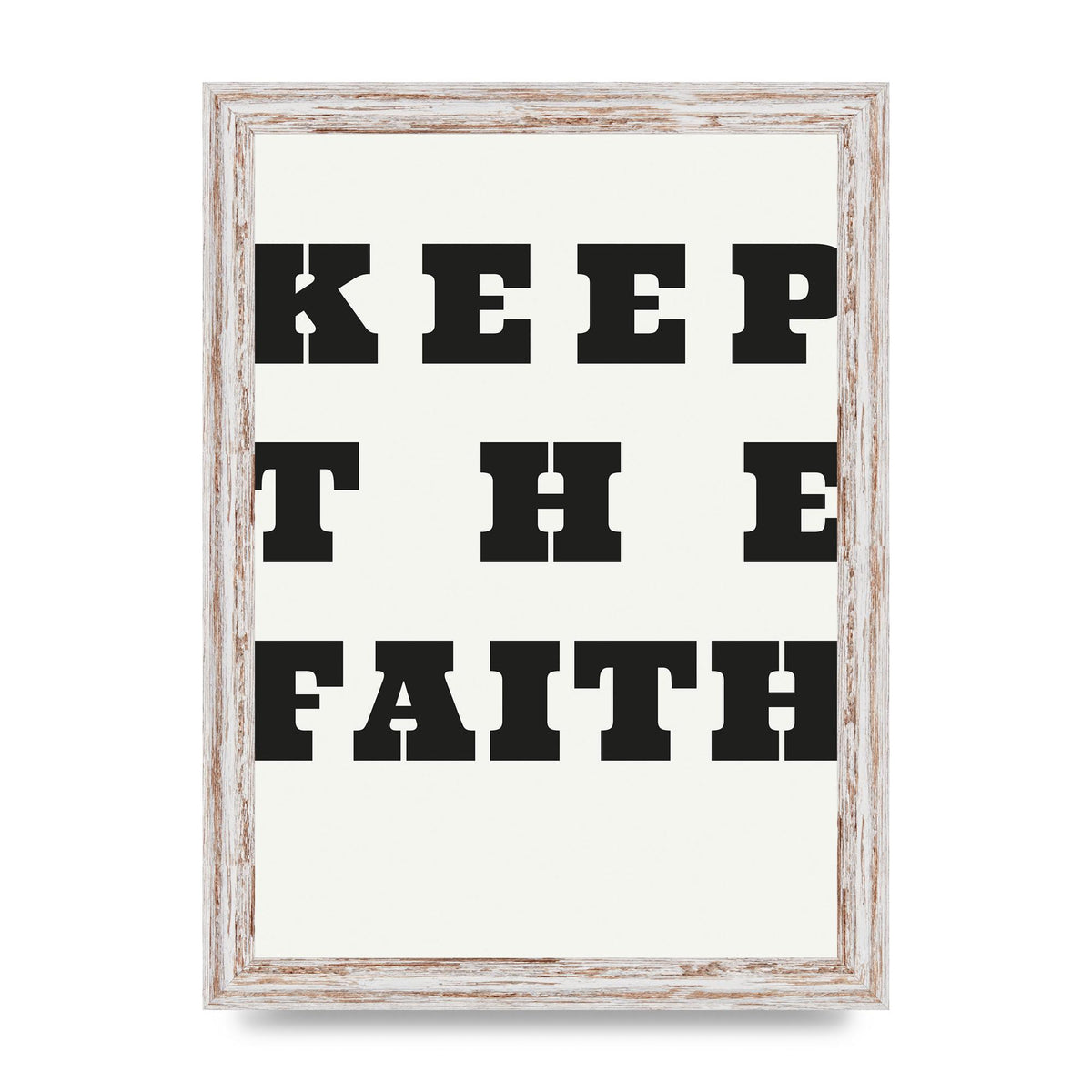 Keep The Faith" Wall Art - A4 framed