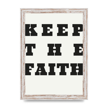 Keep The Faith" Wall Art - A4 framed