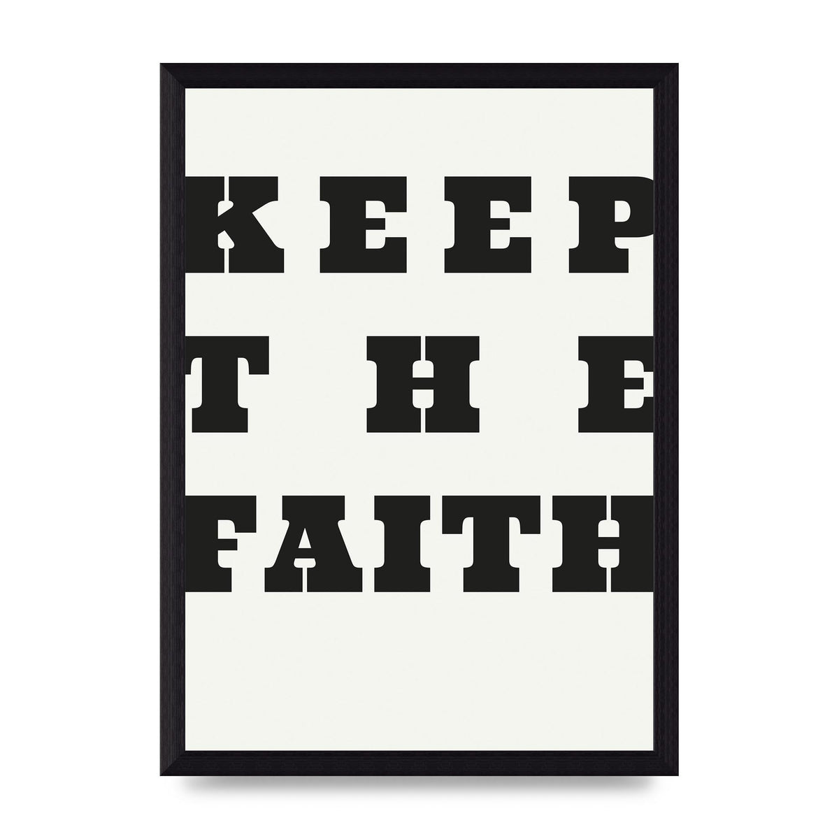 Keep The Faith" Wall Art - A4 framed