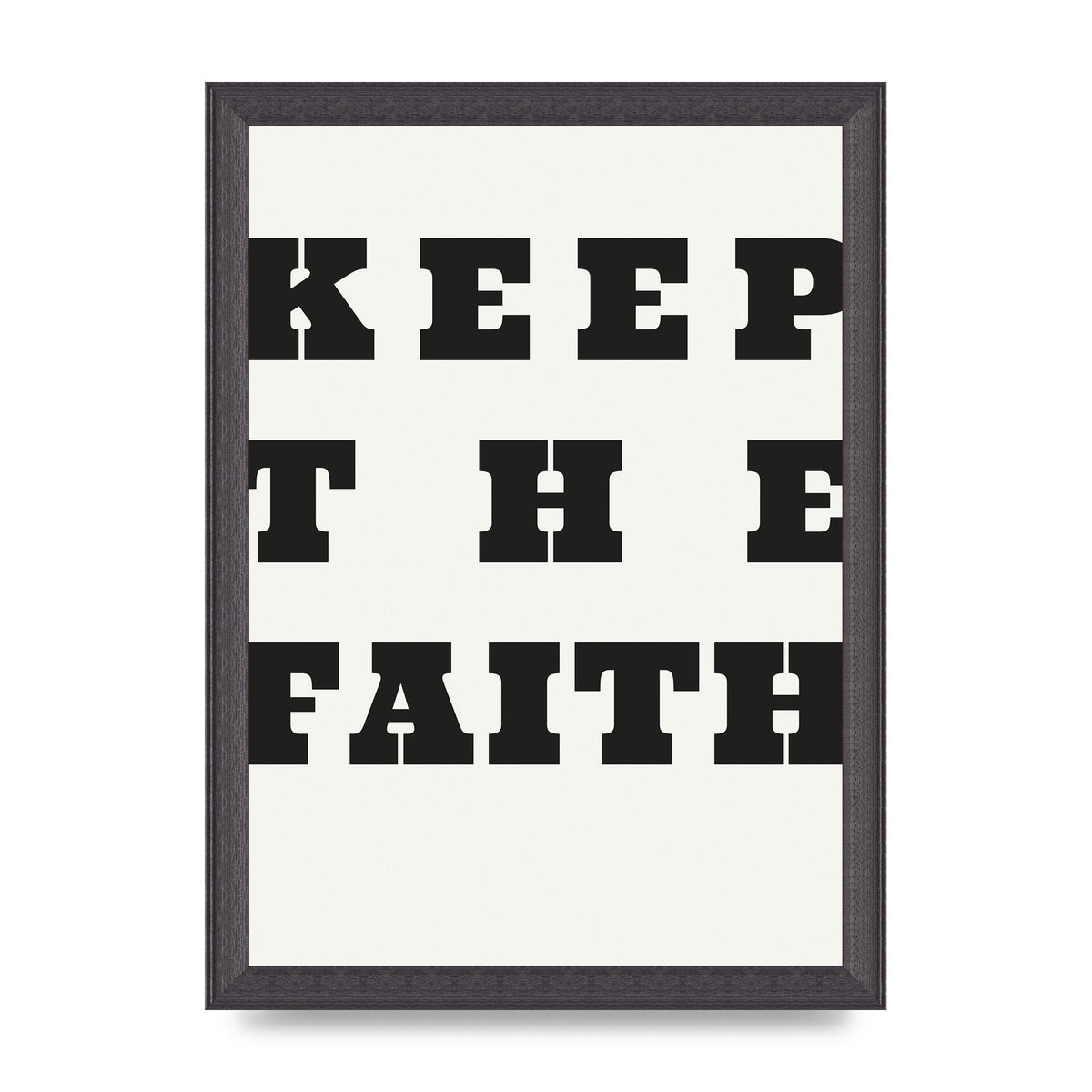 Keep The Faith" Wall Art - A4 framed