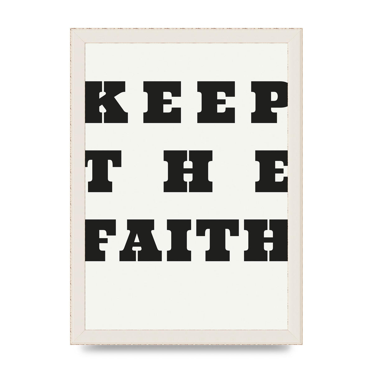 Keep The Faith" Wall Art - A4 framed