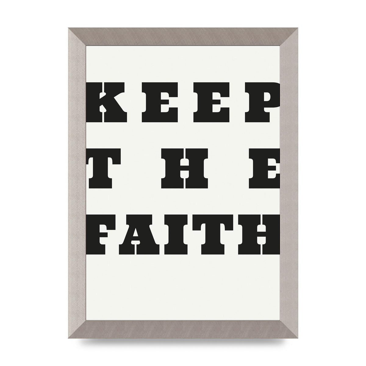 Keep The Faith" Wall Art - A4 framed