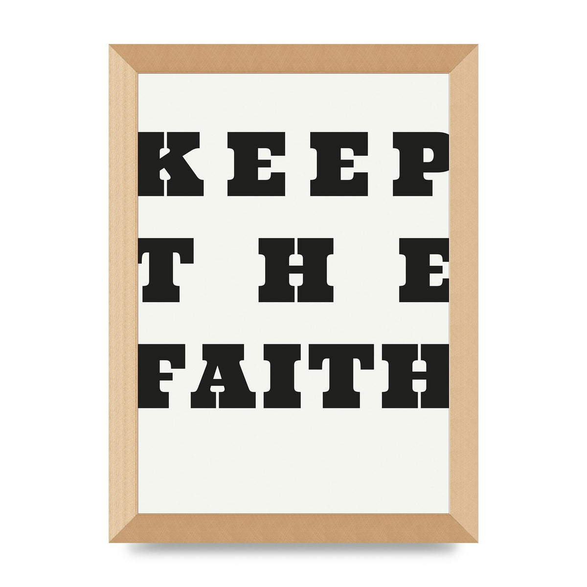Keep The Faith" Wall Art - A4 framed
