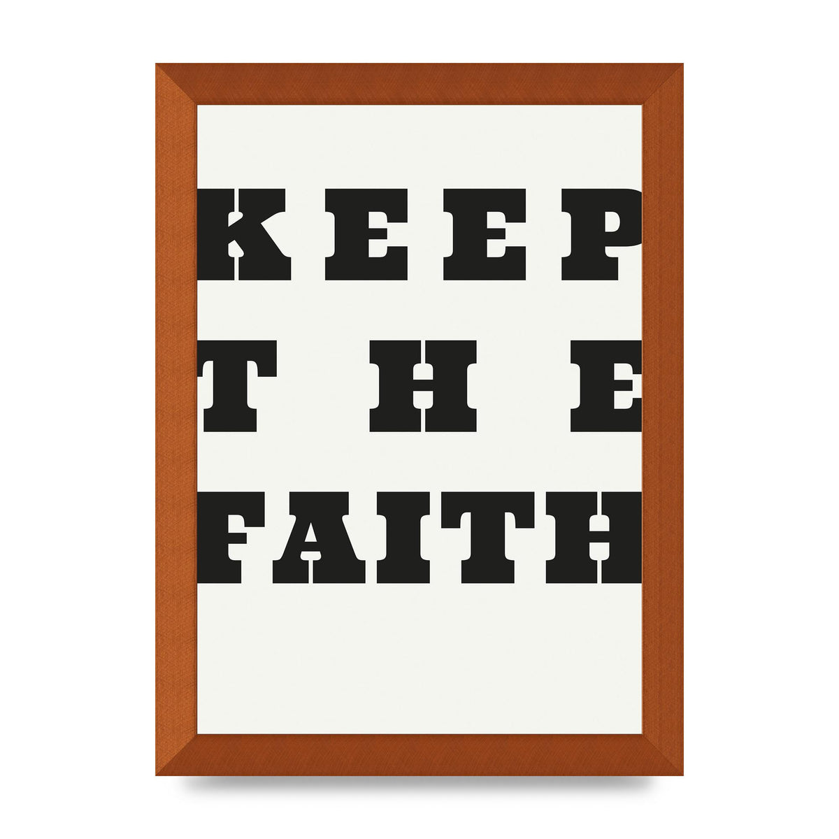 Keep The Faith" Wall Art - A4 framed