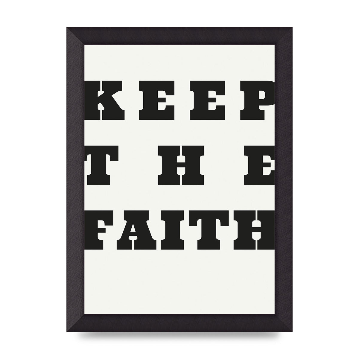 Keep The Faith" Wall Art - A4 framed