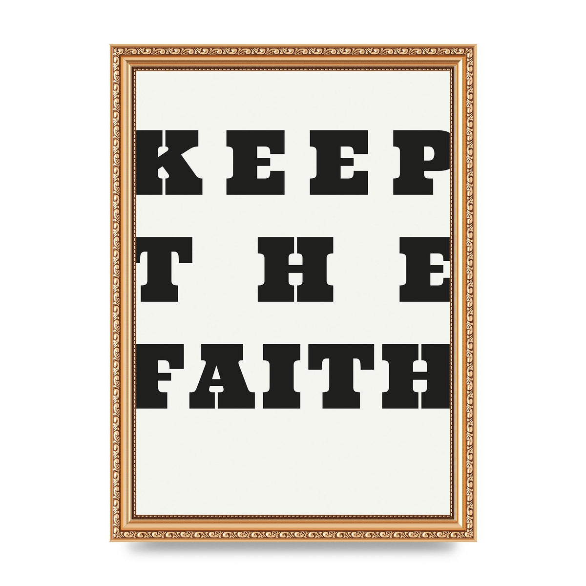 Keep The Faith" Wall Art - A4 framed