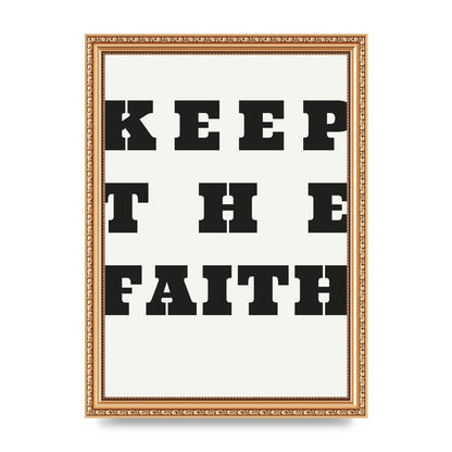 Keep The Faith" Wall Art - A4 framed