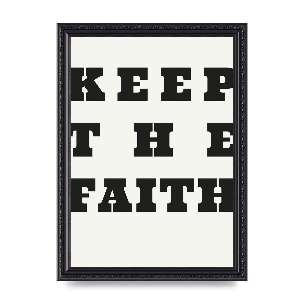 Keep The Faith" Wall Art - A4 framed