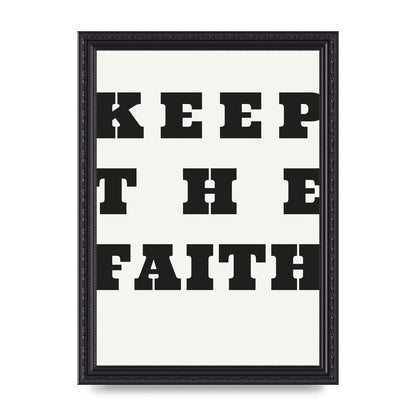 Keep The Faith" Wall Art - A4 framed