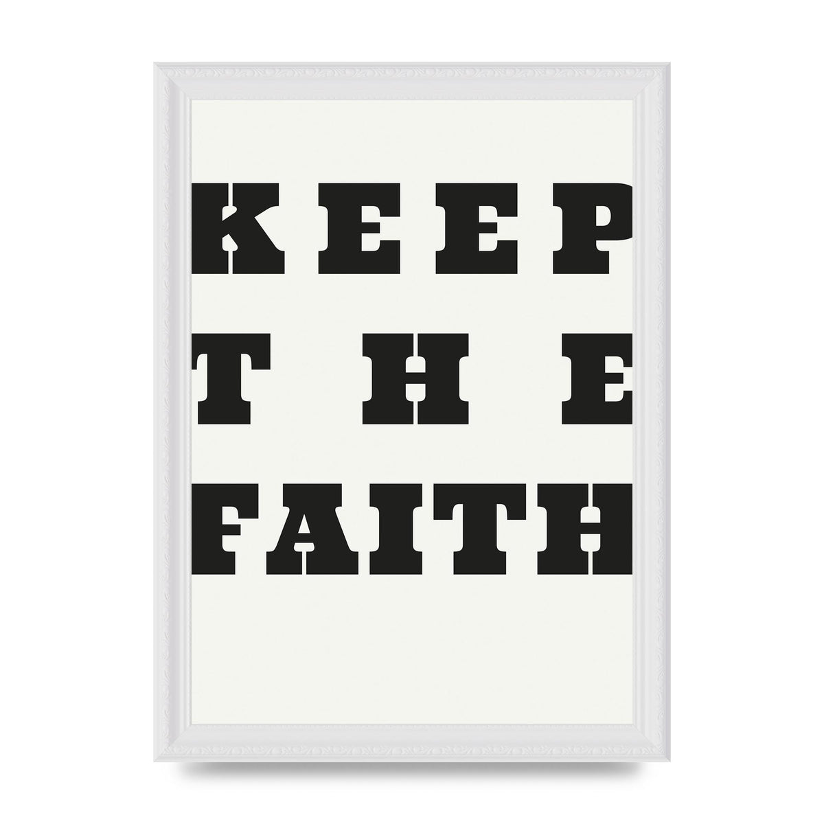 Keep The Faith" Wall Art - A4 framed