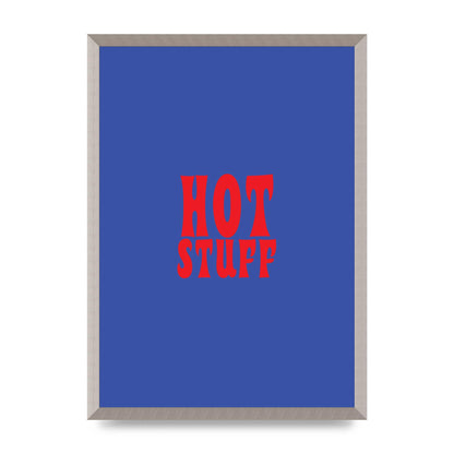 Hot Stuff Blue Red" Wall Art - A2 framed