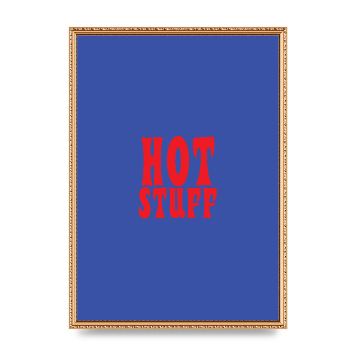 Hot Stuff Blue Red" Wall Art - A2 framed