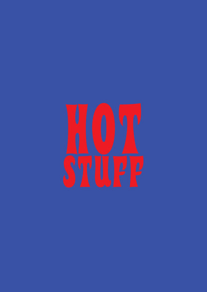 Hot Stuff Blue Red" Wall Art - detail