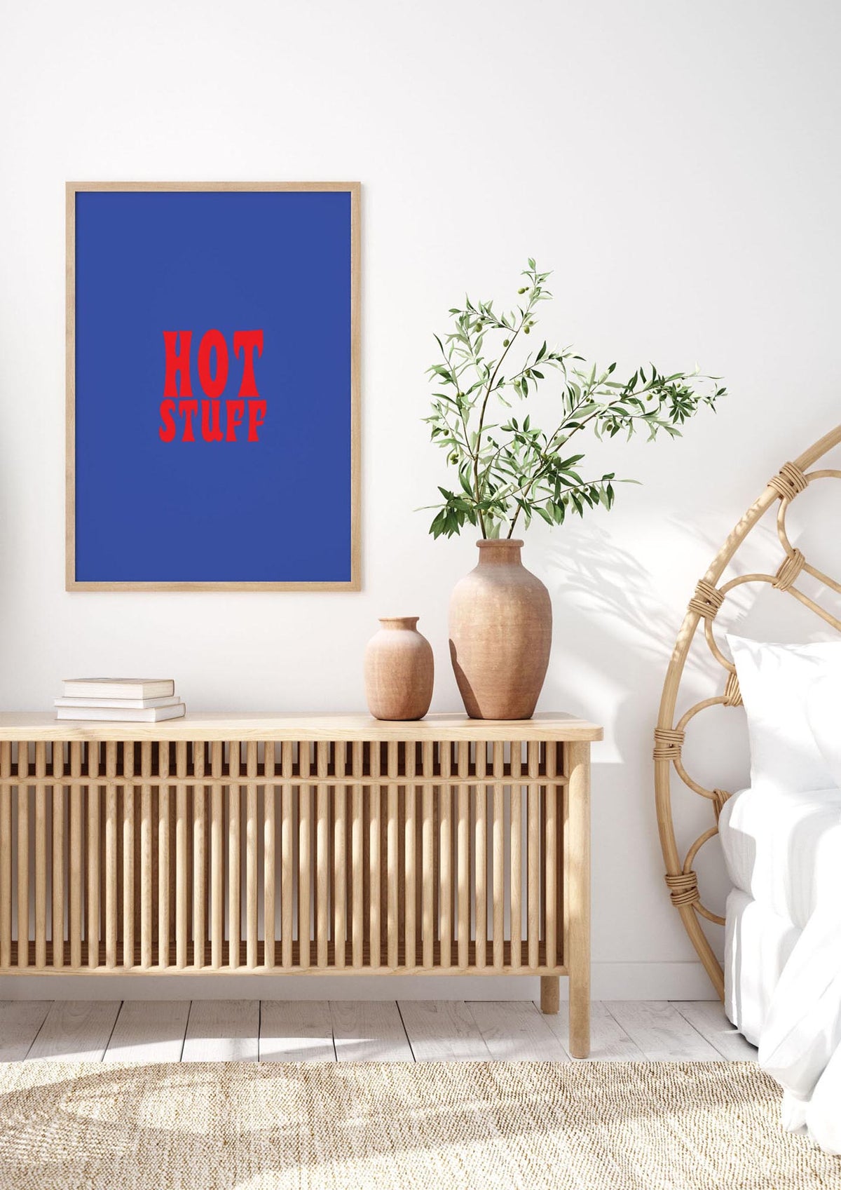 Hot Stuff Blue Red" Wall Art - bedroom 3
