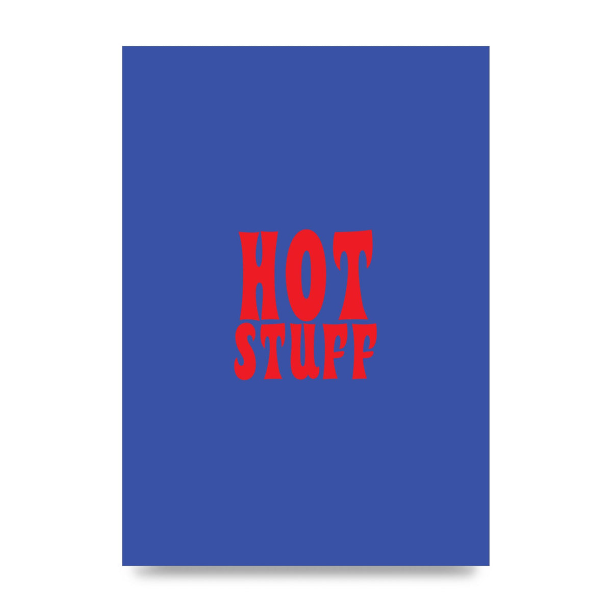 Hot Stuff Blue Red" Wall Art - unframed print