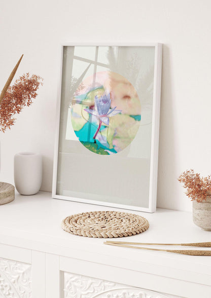 Pearl Colour Flower Disc Wall Art - hall 1