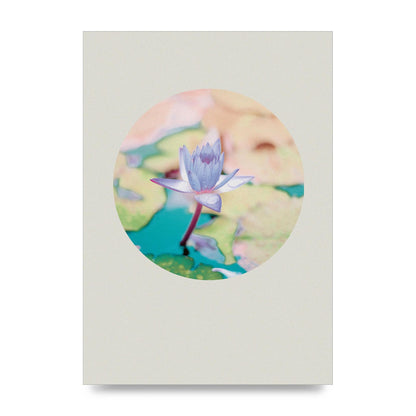 Pearl Colour Flower Disc Wall Art - unframed print