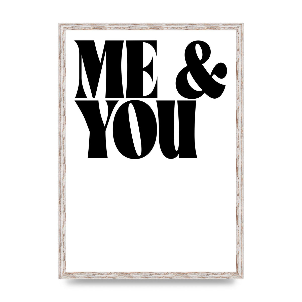 Love Series Me You" Art For The Home - A2 framed